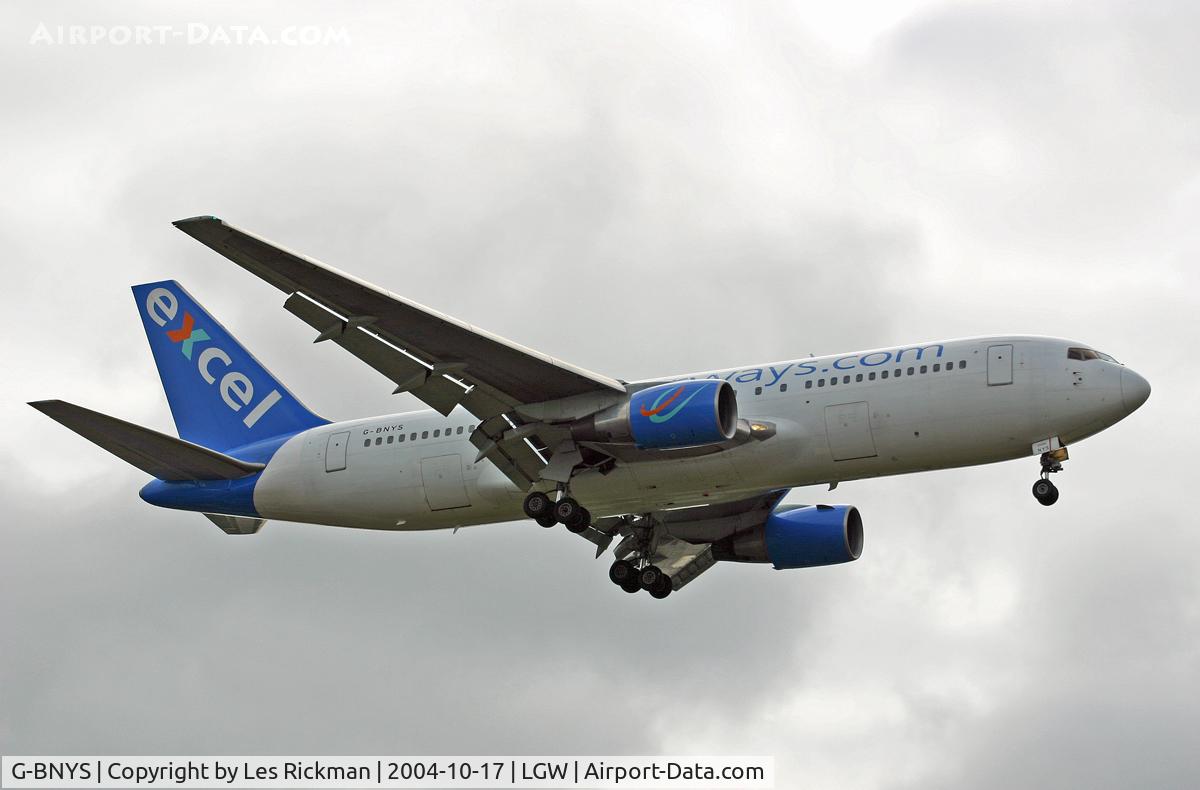 G-BNYS, 1988 Boeing 767-204 C/N 24013, Boeing 767 204ER