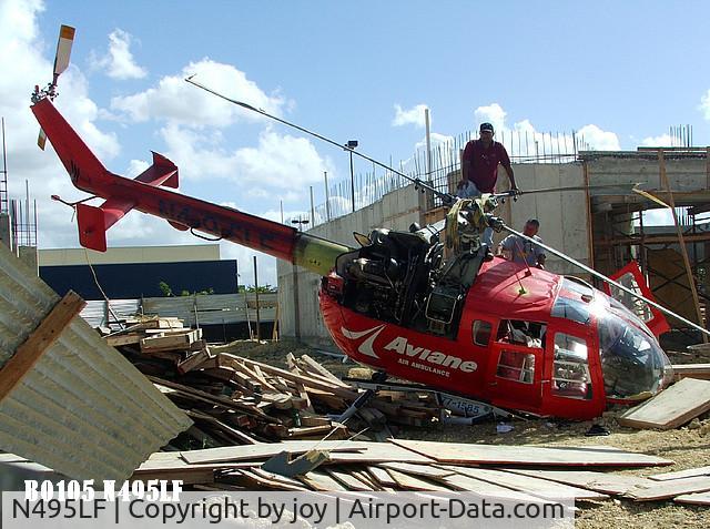 N495LF, 1983 MBB Bo-105S C/N S-645, BO105 N495LF Air ambulance crash in Ponce,PR