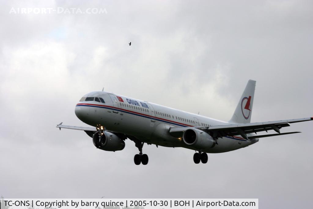 TC-ONS, 1993 Airbus A321-131 C/N 364, ONUR AIR OLD COLOUR