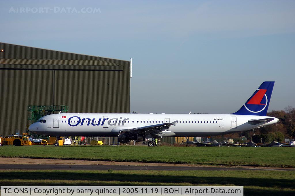 TC-ONS, 1993 Airbus A321-131 C/N 364, ONUR AIR NEW COLOURS
