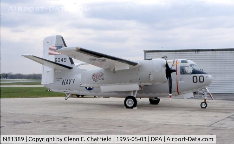 N81389, Grumman C-1A Trader C/N 79, C-1A 146049 based at DuPage Airport at the time of photo