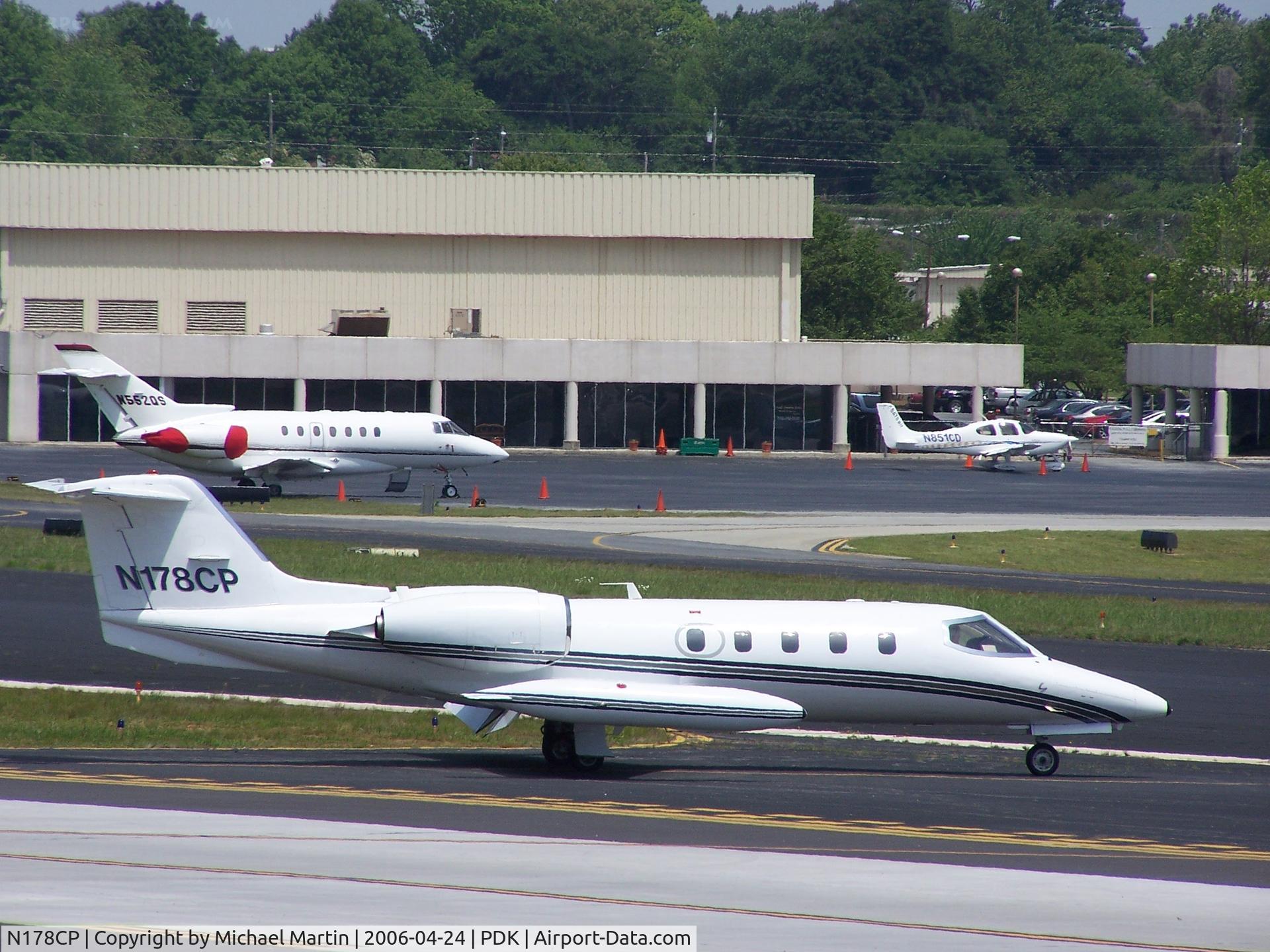 N178CP, 1975 Gates Learjet 35 C/N 005, Taxing from Epps Air Service