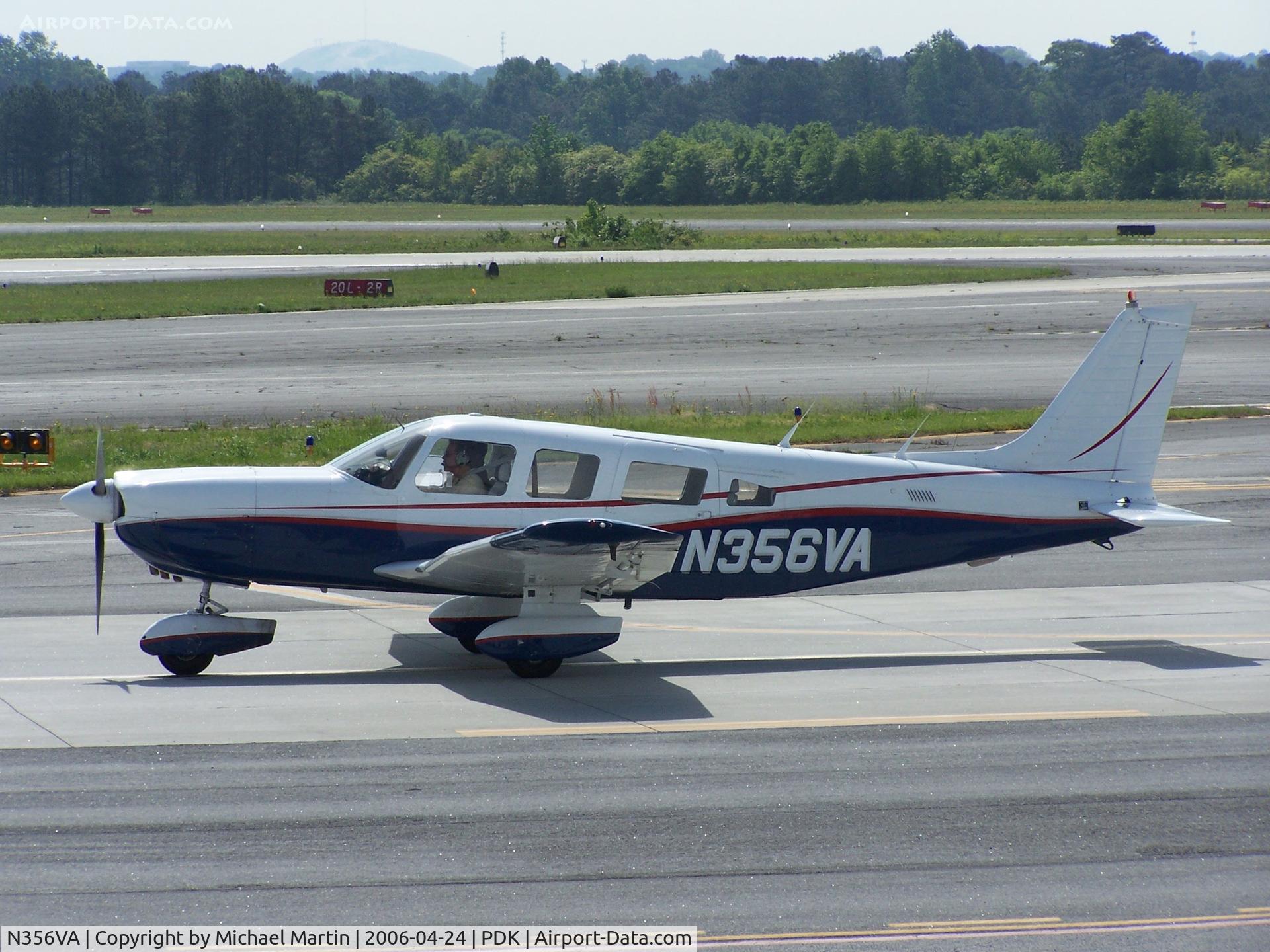N356VA, 1981 Piper PA-32-301 Saratoga C/N 32-8206008, Taxing to 20R