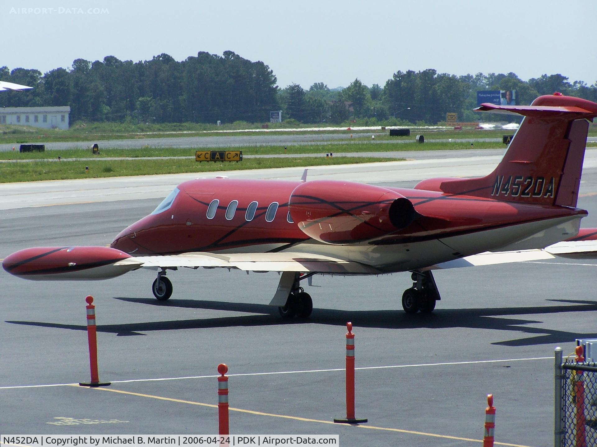 N452DA, 1981 Gates Learjet Corp. 35A C/N 35A-452, Tied Down @ Mercury Air Center