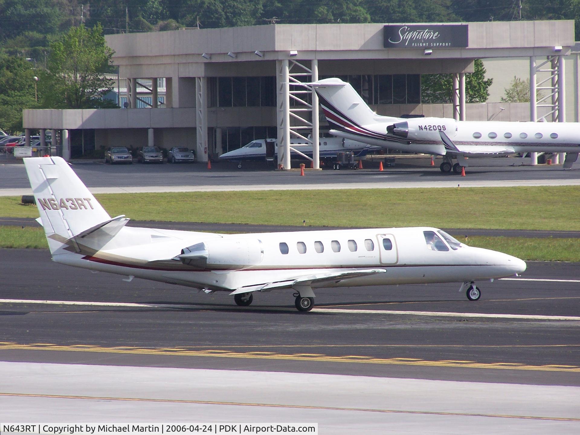 N643RT, 1989 Cessna 560 Citation V C/N 560-0019, TAXING TO 20L