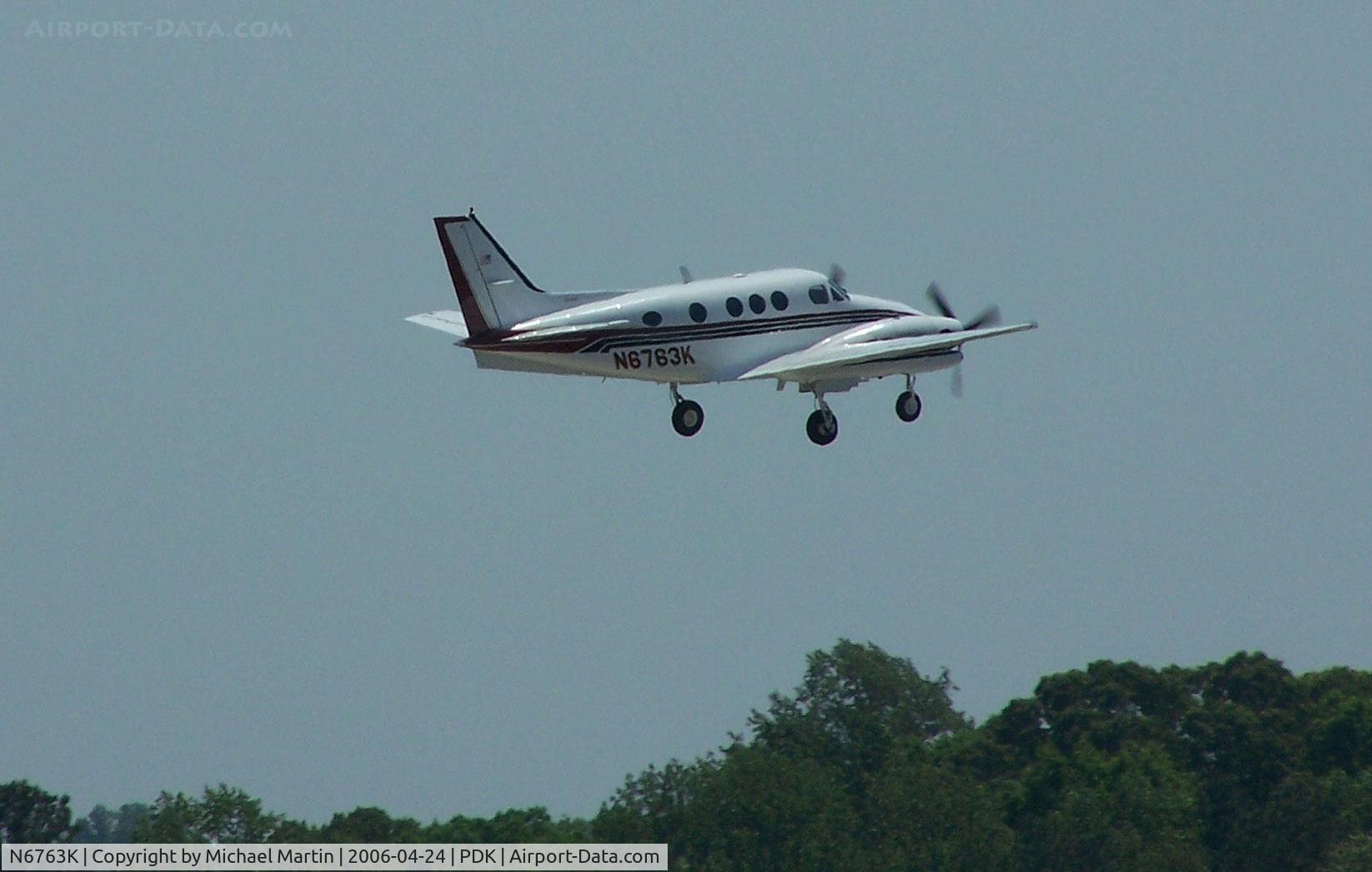 N6763K, 1984 Beech C90 King Air C/N LJ-1064, Departing 20L