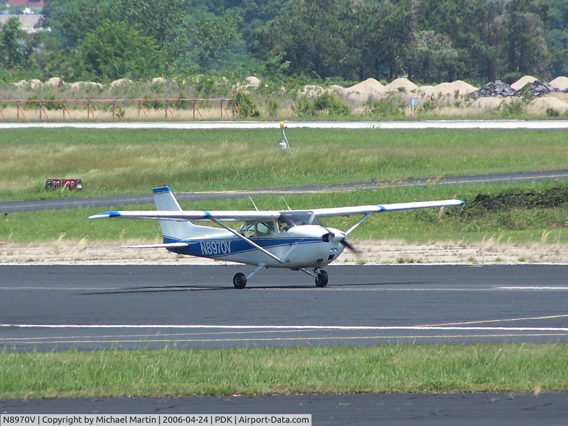 N8970V, 1974 Cessna 172M C/N 17264326, Departing PDK enroute to 5GA4