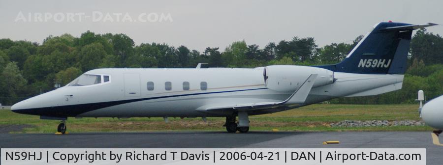 N59HJ, 1982 Gates Learjet 55 Longhorn C/N 027, 1982 Gates Learjet Corp 55 in Danville Va.