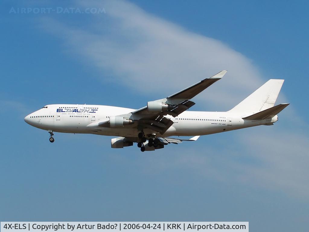 4X-ELS, 1992 Boeing 747-412 C/N 27132, ElAl - landing rwy 25