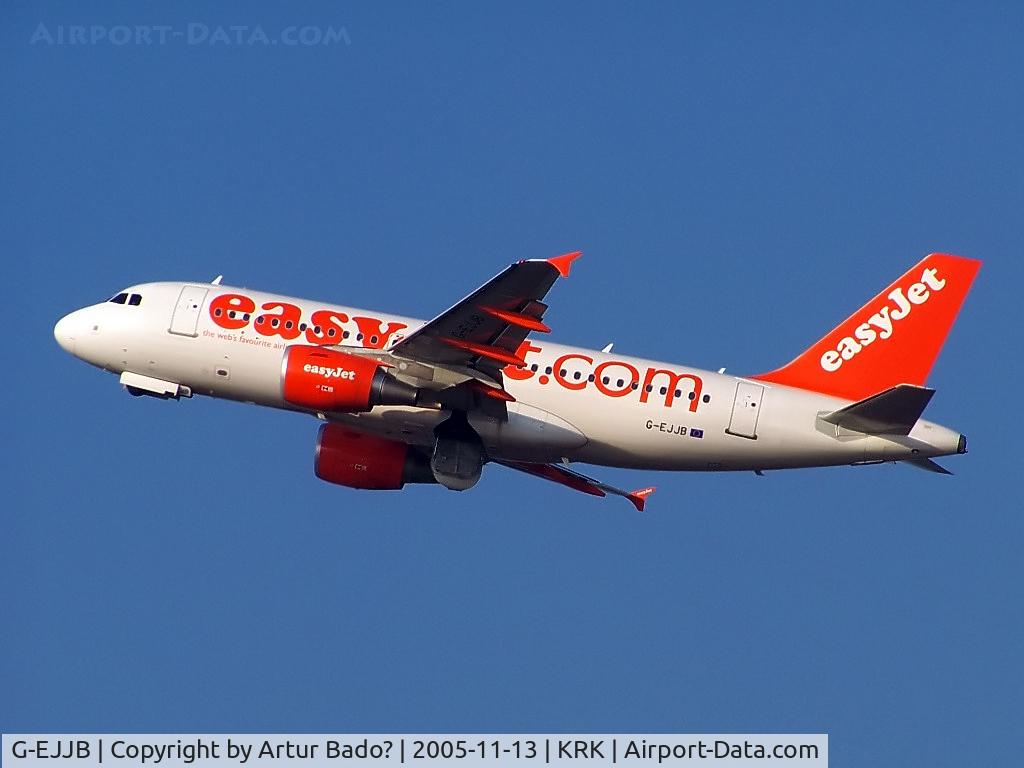 G-EJJB, 2004 Airbus A319-111 C/N 2380, Easy Jet - after departure rwy 25