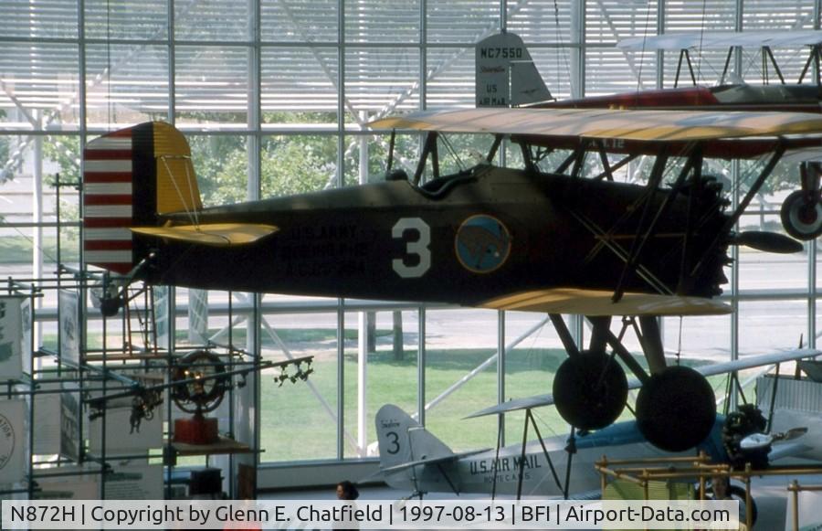 N872H, 1929 Boeing 100 C/N 1143, In the Boeing Museum of Flight in Seattle, painted as a P-12