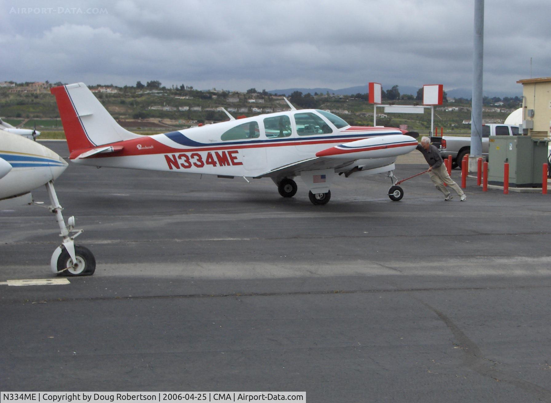 N334ME, 1963 Beech 35-B33 Debonair C/N CD-625, 1963 Beech 35 B33 DEBONAIR, Continental IO-470-K 225 Hp, has the larger, third window option mod of the 35 C33 model and long range tip tanks