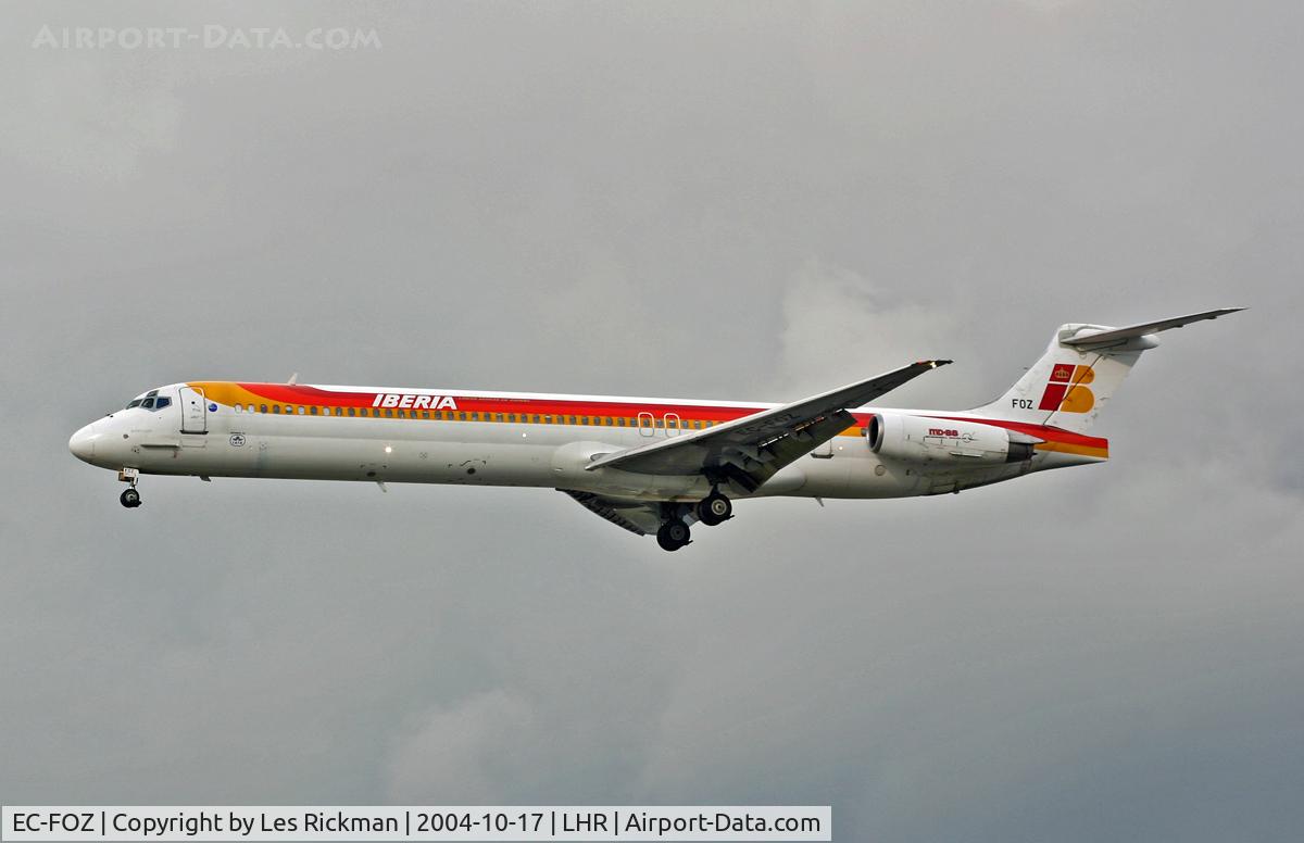 EC-FOZ, 1992 McDonnell Douglas MD-88 C/N 53308, McD Douglas MD 88