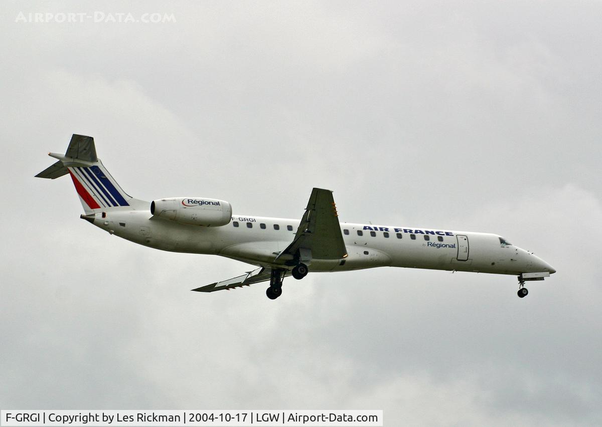 F-GRGI, 1999 Embraer EMB-145EU (ERJ-145EU) C/N 145152, Embraer RJ145EU