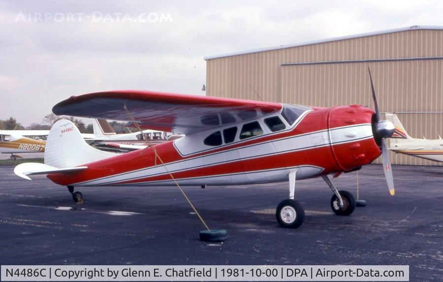 N4486C, 1954 Cessna 195B Businessliner C/N 16070, On the ramp
