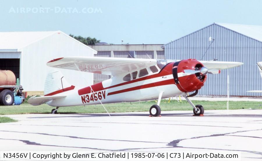 N3456V, 1948 Cessna 195 C/N 7153, Displayed at the airshow
