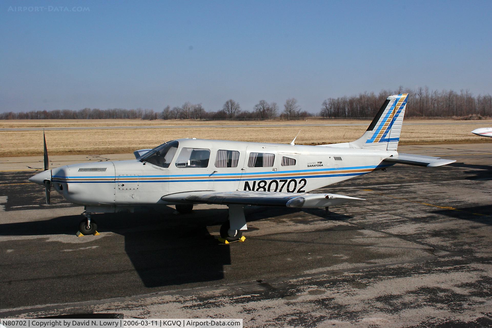 N80702, 1982 Piper PA-32R-301T Turbo Saratoga SP C/N 32R-8229030, N80702 at KQVQ.