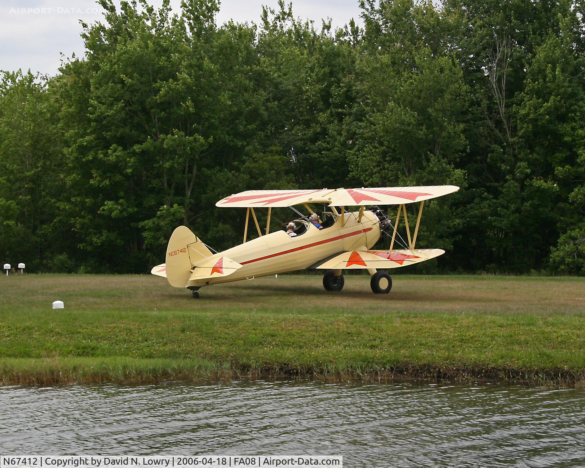 N67412, 1942 Boeing A75N1(PT17) C/N 75-3401, N67412 at FA08.
