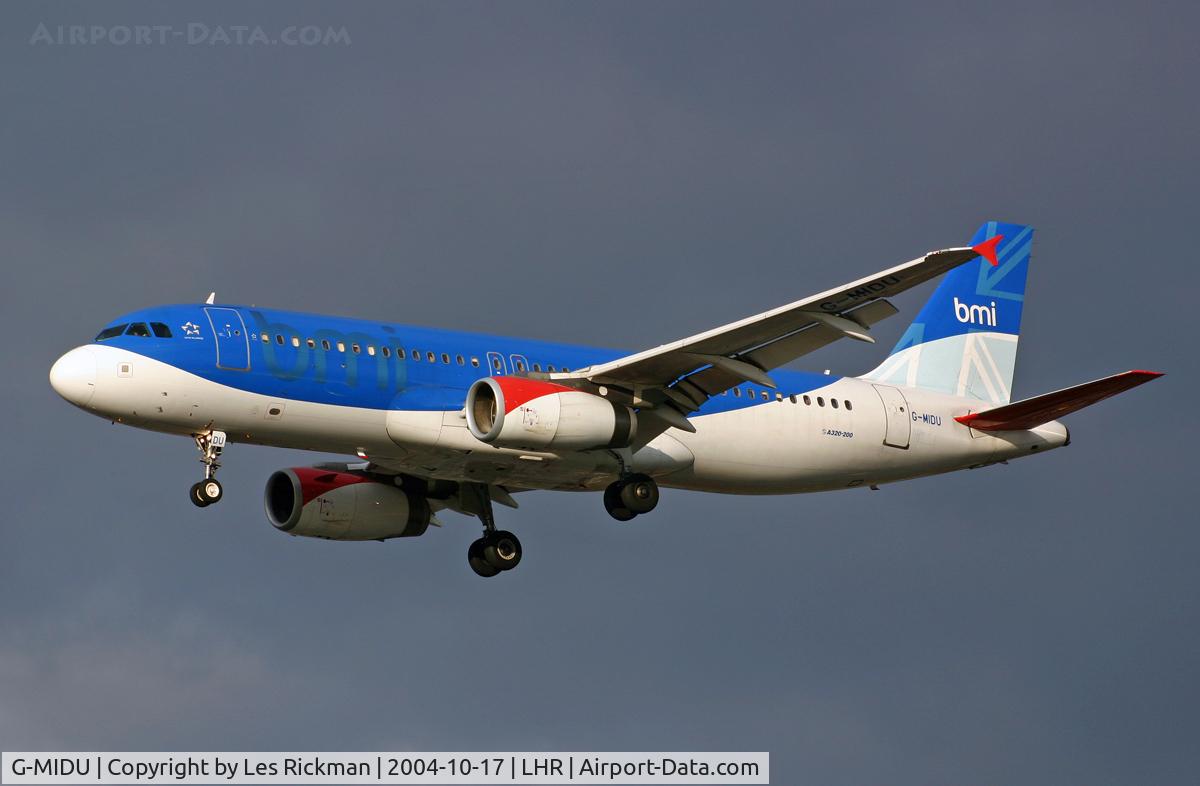 G-MIDU, 2001 Airbus A320-232 C/N 1407, Airbus A320 232