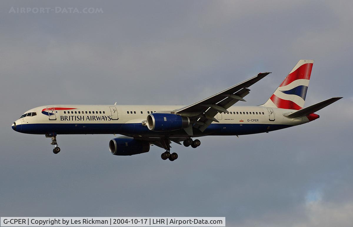G-CPER, 1997 Boeing 757-236 C/N 29113, Boeing 757 236