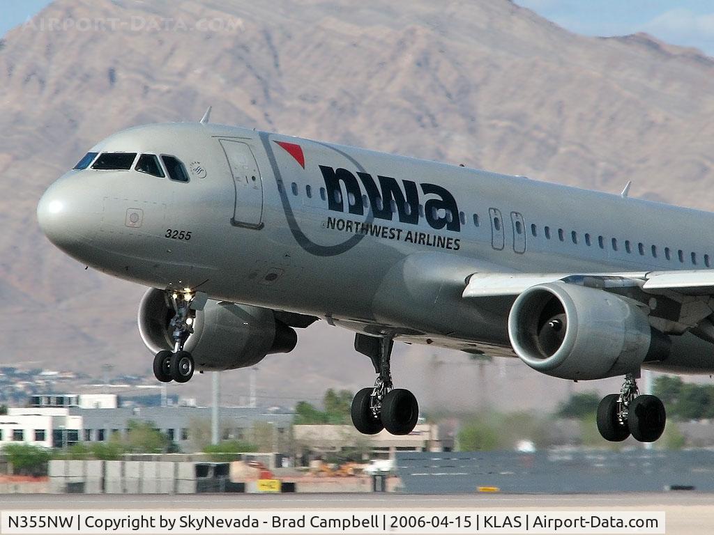 N355NW, 1998 Airbus A320-212 C/N 807, Northwest Airlines / 1998 Airbus Industrie A320-212