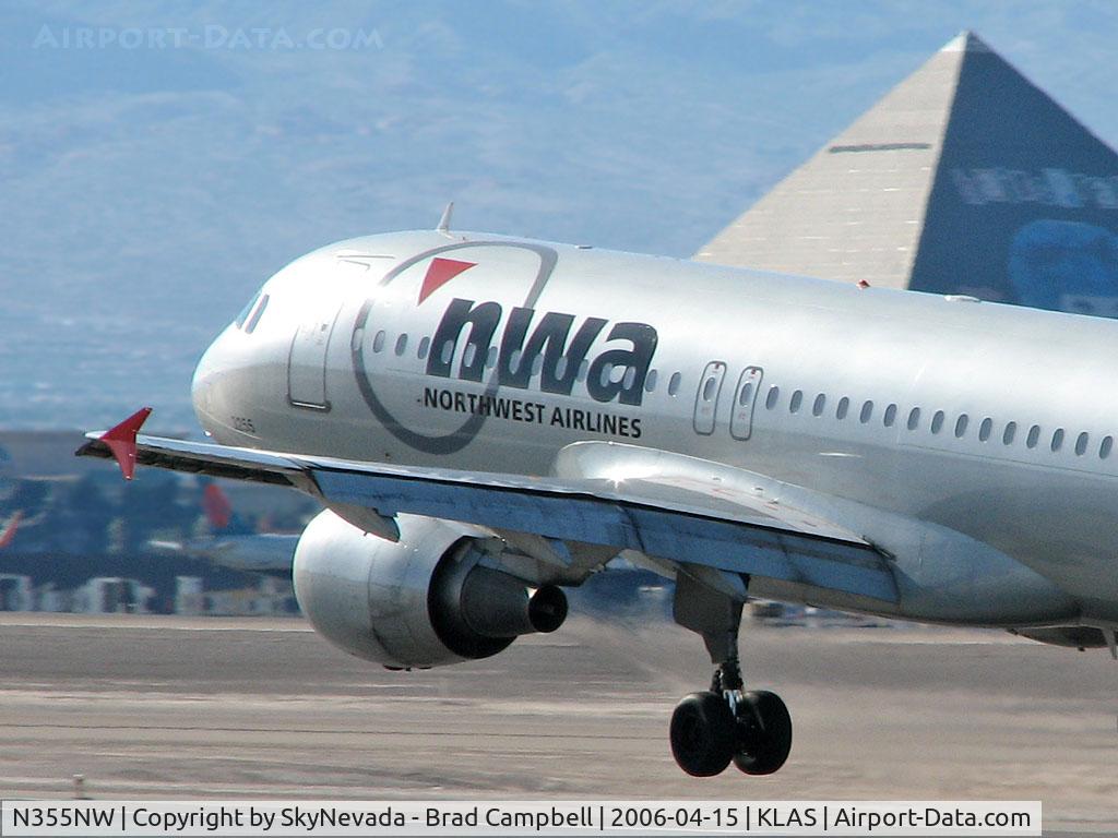 N355NW, 1998 Airbus A320-212 C/N 807, Northwest Airlines / 1998 Airbus Industrie A320-212
