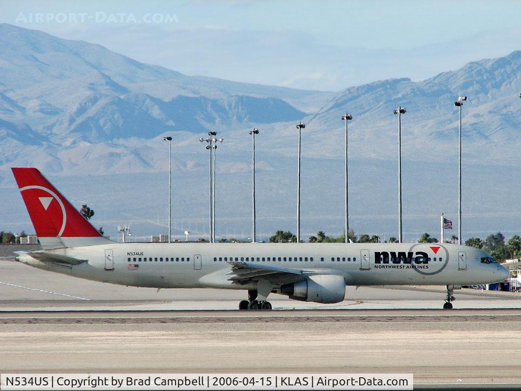 N534US, 1988 Boeing 757-251 C/N 24265, Northwest Airlines / 1988 Boeing 757-251