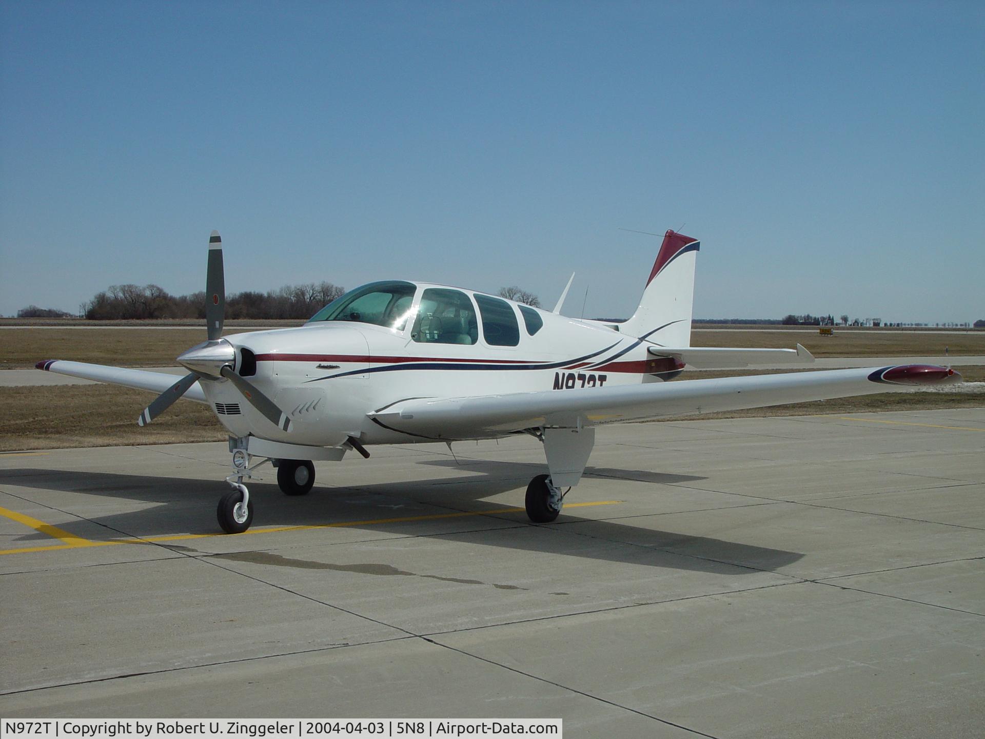 N972T, 1960 Beech 35-33 Debonair C/N CD-168, With new paint!