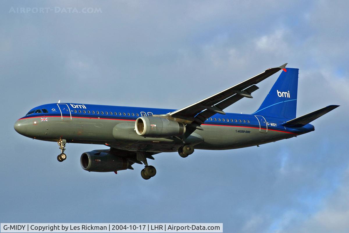 G-MIDY, 1999 Airbus A320-232 C/N 1014, Airbus A320 232