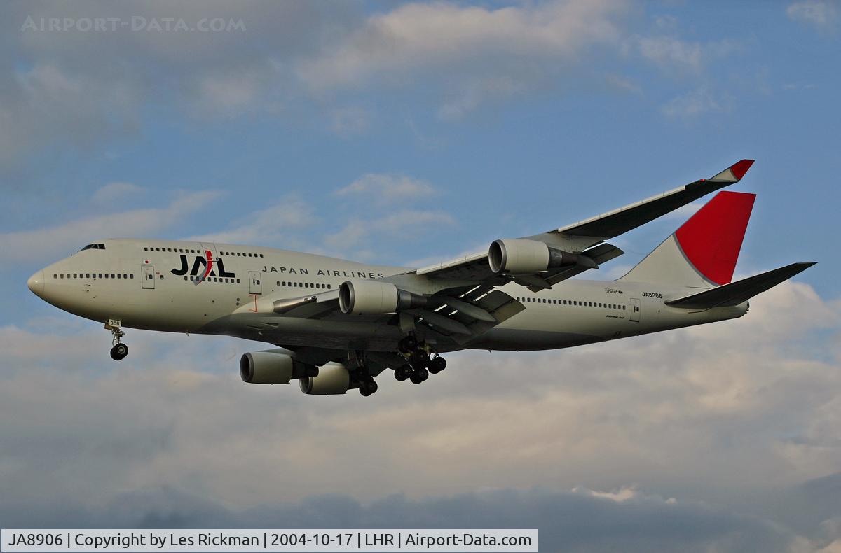 JA8906, 1993 Boeing 747-446 C/N 26350, Boeing 747 446
