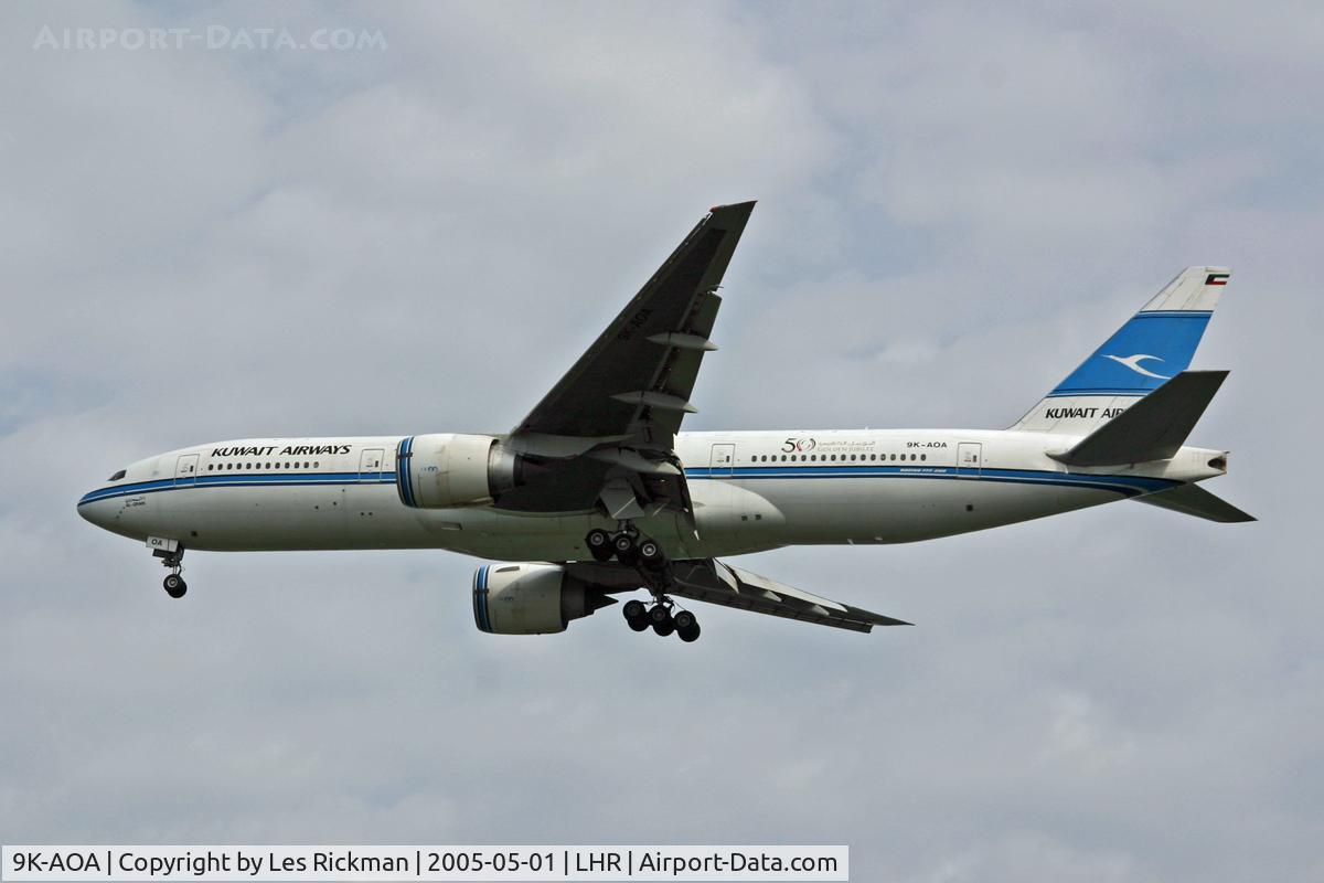 9K-AOA, 1998 Boeing 777-269/ER C/N 28743, Boeing 777 269ER