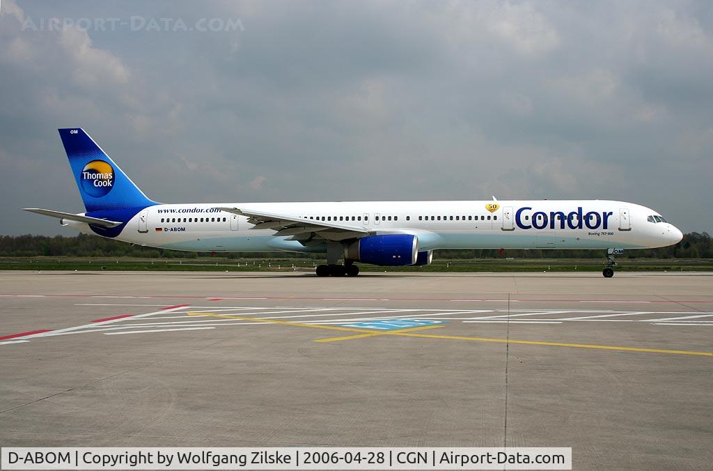 D-ABOM, 2000 Boeing 757-330 C/N 29022, '50 years' sticker