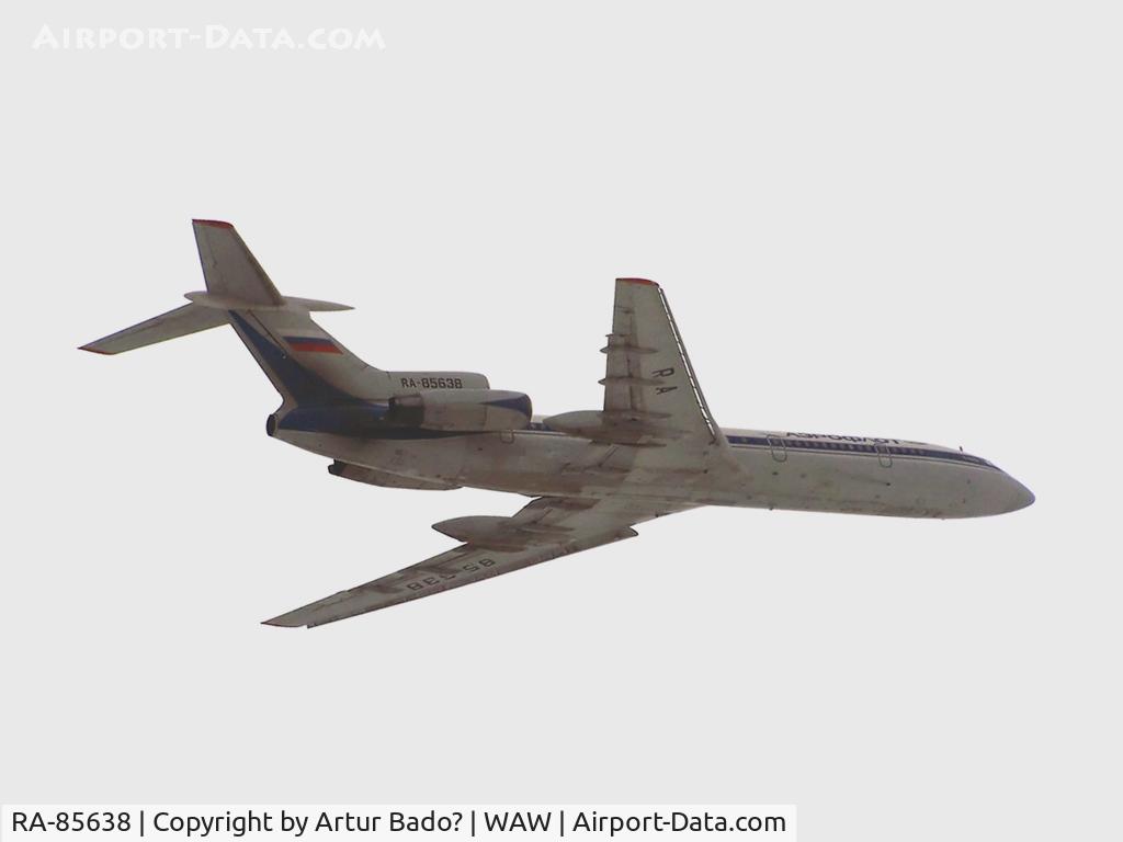 RA-85638, 1987 Tupolev Tu-154M C/N 87A768, Aeroflot - after departure - Warsaw-Okecie