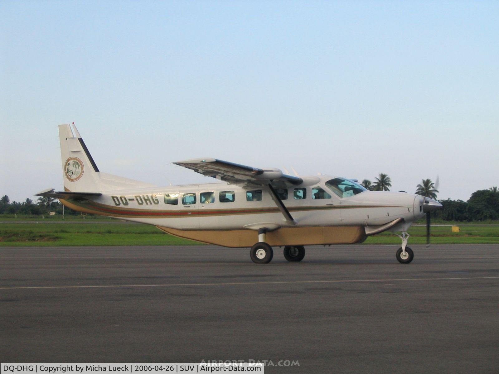 DQ-DHG, 2005 Cessna 208B Grand Caravan C/N 208B1120, Sunset arrival at Suva, Fiji