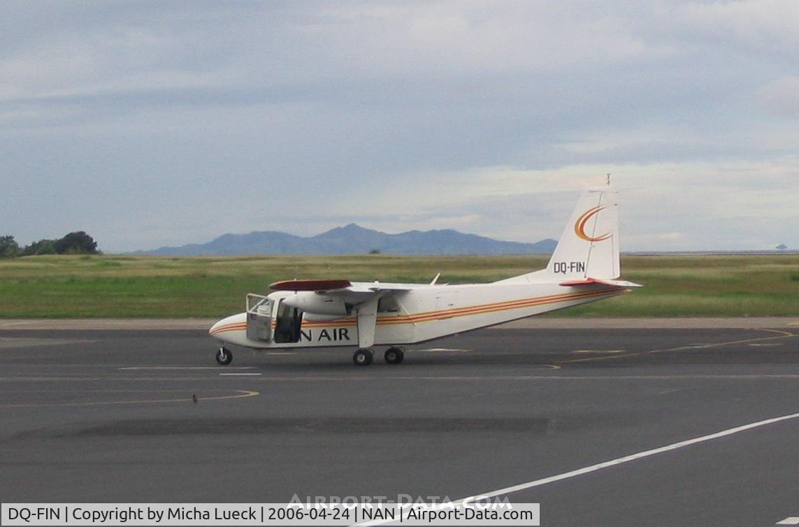 DQ-FIN, 1970 Britten-Norman BN-2A-26 Islander C/N 159, Very early morning at Nadi