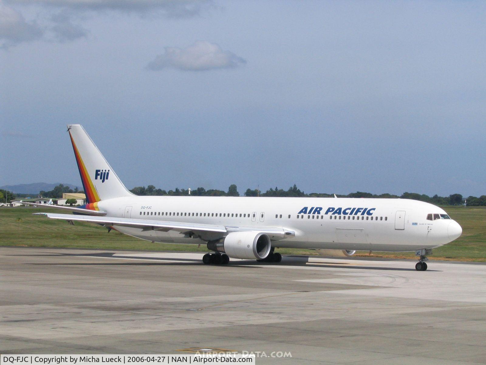 DQ-FJC, 1994 Boeing 767-3X2/ER C/N 26260, Leaving Nadi for Tokyo Narita