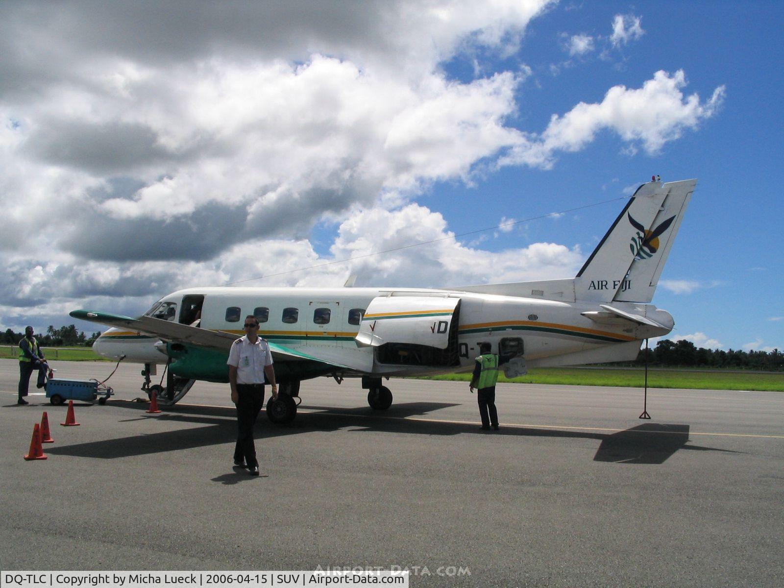 DQ-TLC, Embraer EMB-110P1 Bandeirante C/N 110417, One of Air Fiji's EMB 110 Bandeirantes at Suva