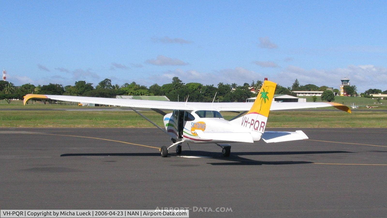 VH-PQR, 1965 Cessna 182H Skylane C/N 18256462, At Nadi, Fiji