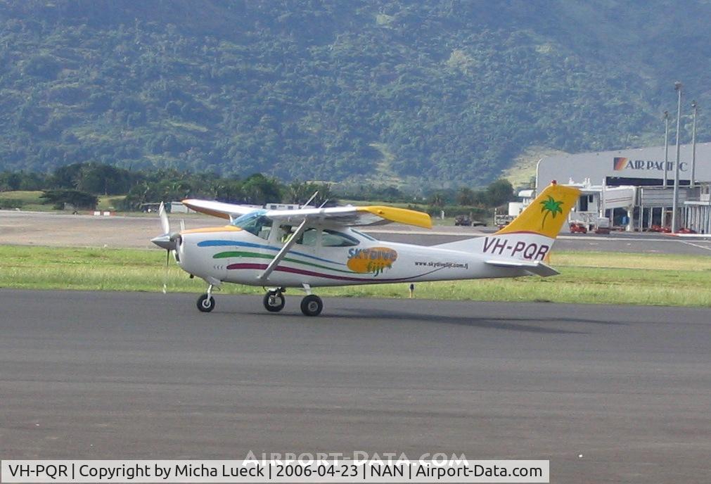 VH-PQR, 1965 Cessna 182H Skylane C/N 18256462, At Nadi, Fiji