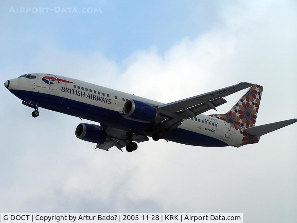 G-DOCT, 1992 Boeing 737-436 C/N 25853, British Airways - landing on rwy 25