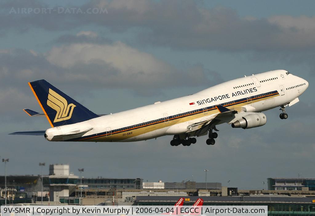9V-SMR, 1993 Boeing 747-412BCF C/N 27133, Sinapores Big boy taking off from 06L.