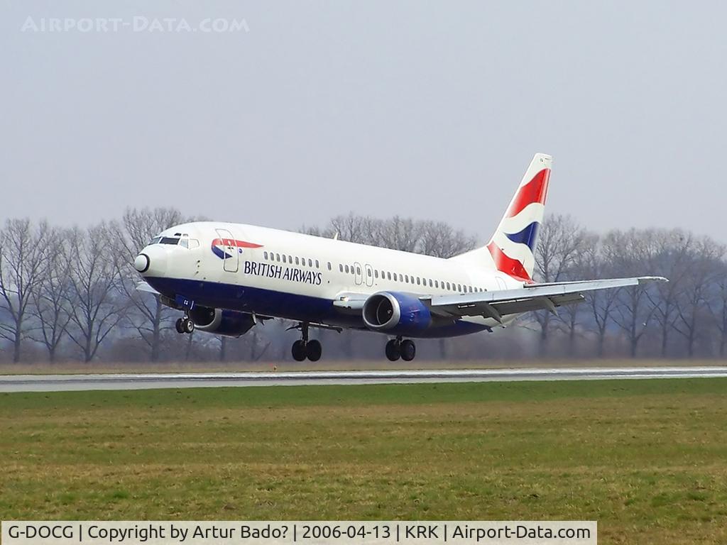 G-DOCG, 1991 Boeing 737-436 C/N 25408, British Airways - landing on rwy 25