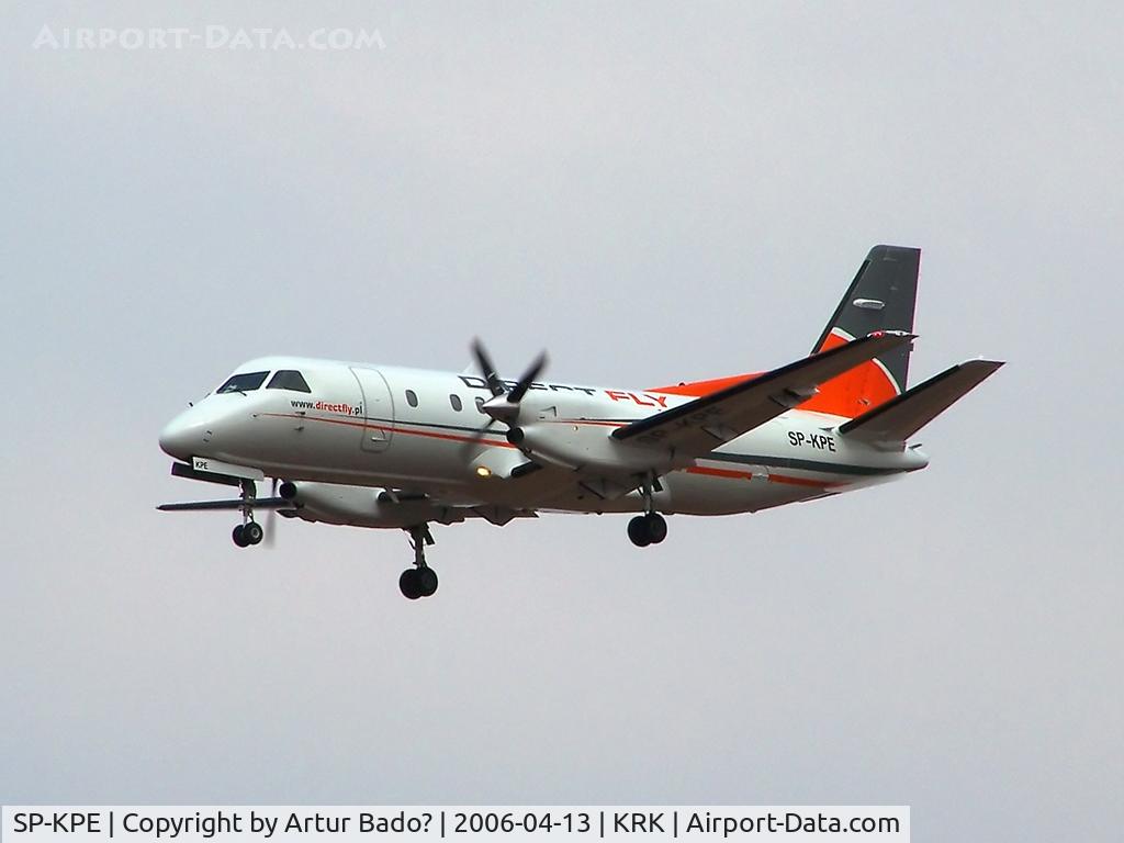 SP-KPE, 1988 Saab 340A C/N 340A-130, Direct Fly - landing on rwy 25