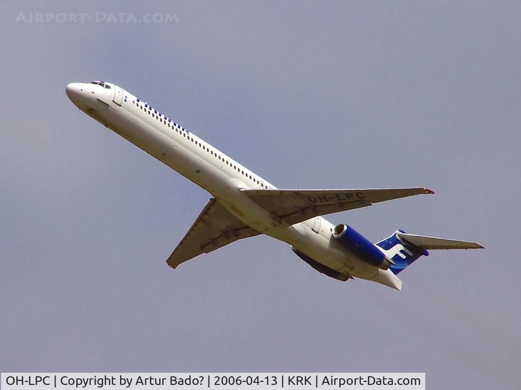 OH-LPC, 1992 McDonnell Douglas MD-83 (DC-9-83) C/N 49965, after departure rwy 25 - Finnair MD-83