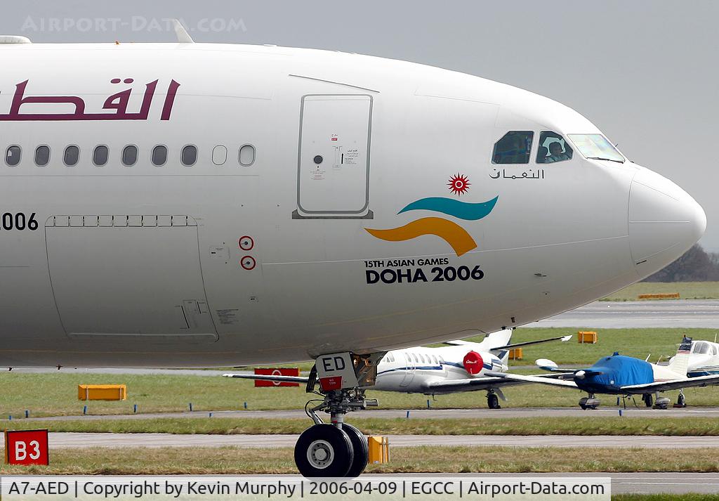 A7-AED, 2005 Airbus A330-302 C/N 680, Nose shot of one of Qatars latest A.330's