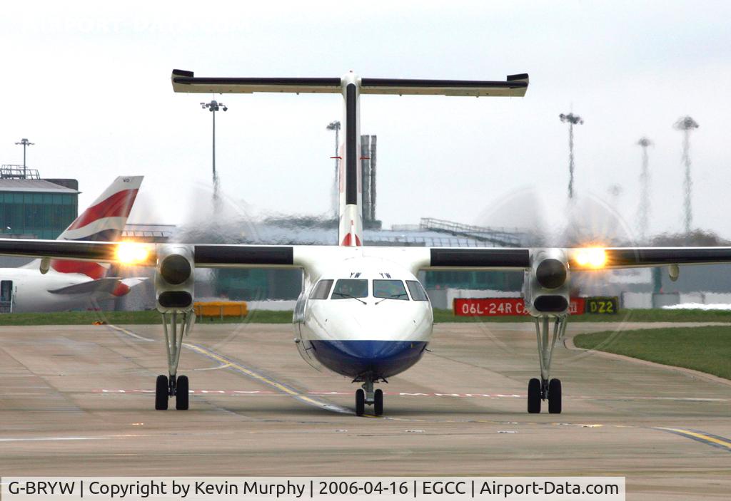 G-BRYW, 1997 De Havilland Canada DHC-8-311 Dash 8 C/N 474, Face to face with a BA Dash 8.
