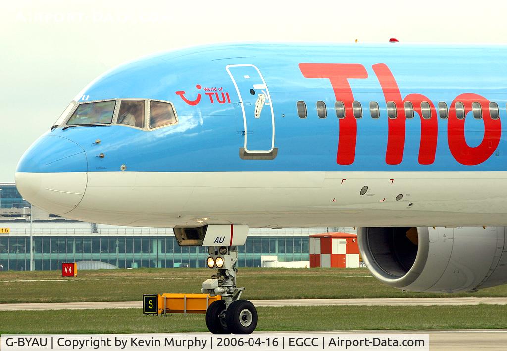 G-BYAU, 1994 Boeing 757-204 C/N 27220, Nosey shot of this good looking 757