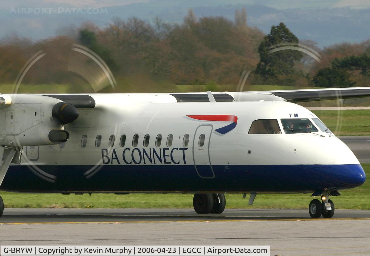 G-BRYW, 1997 De Havilland Canada DHC-8-311 Dash 8 C/N 474, Lovely prop blur on BA's Dash 8.