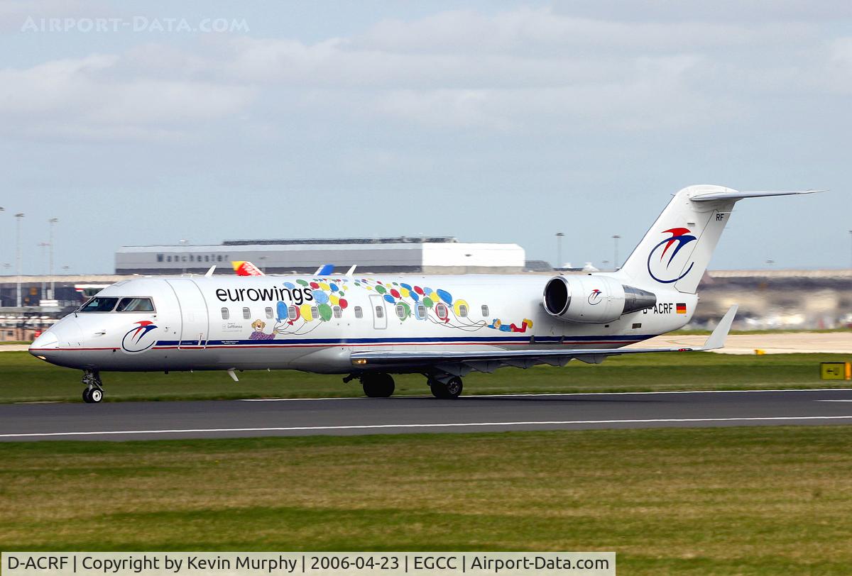 D-ACRF, 2002 Bombardier CRJ-200ER (CL-600-2B19) C/N 7619, Eurowings 'Clown' liveried CRJ.