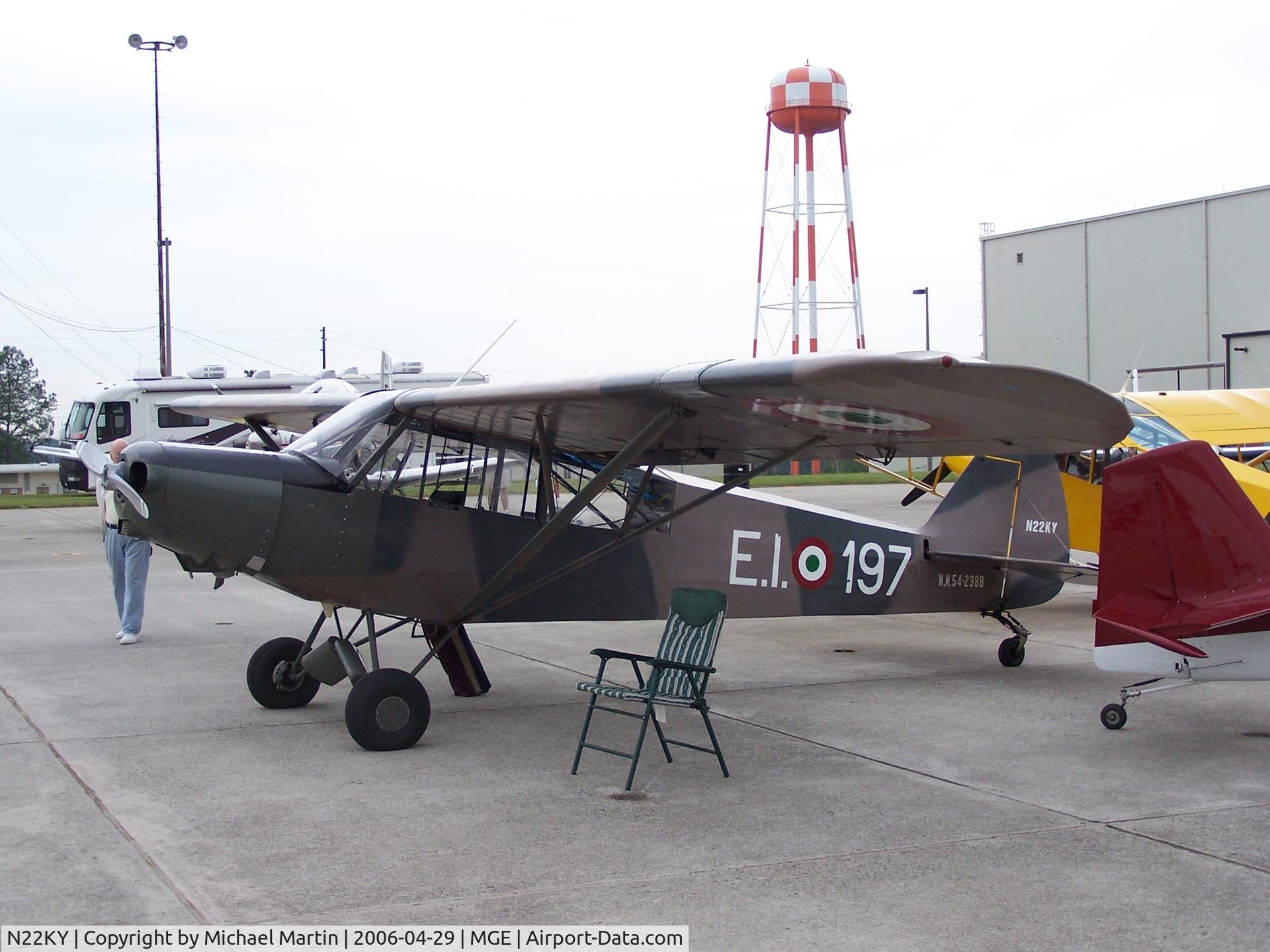 N22KY, Piper L-21B C/N 54-2388, On Display @ NAS Atlanta Air Show